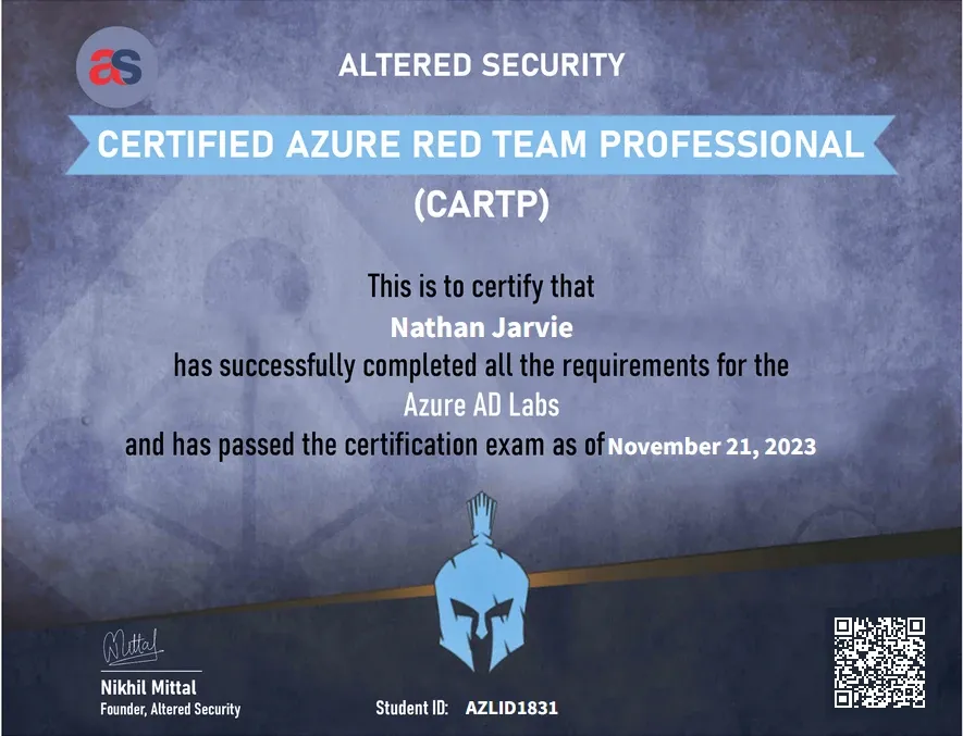 CARTP Course Review